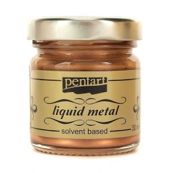 Φύλλο χρυσού Yγρό Pentart Liquid metal 30ml – Cooper